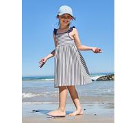 Girl's sleeveless dress navy blue