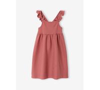 Girl's sleeveless dress old rose