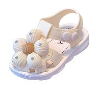 Girls Sliders Comfortable Soft Sole Fashionable Flower Beach Seaside Bow Sandals Non Slip Breathable Lightweight for Ages 3 To 12