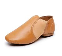 Girls' Slip-On Jazz Dance Shoes with Elastic Arch Inserts & Flexible Soles | Seamless Elastic Arch Support, Slip-On Low-Profile Silhouette, Dance Class Rehearsals, Stage Recital Performance Sessions