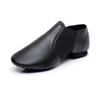 Girls' Slip-On Jazz Dance Shoes with Elastic Arch Inserts & Flexible Soles | Seamless Elastic Arch Support, Slip-On Low-Profile Silhouette, Dance Class Rehearsals, Stage Recital Performance Sessions