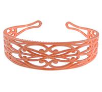 GIRLS SMALL HEAD LADIES School Uniform Work Gym Yoga Birthday Party Hair Accessories Plain Plastic Wide Scroll Floral Swirls Stencil Short Long Hair Headband Alice Band Hairband (Burnt Orange)