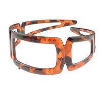 GIRLS SMALL HEAD LADIES School Uniform Work Gym Yoga Birthday Party Hair Accessories Plain Plastic Wide Stencil Short Long Hair Headband Alice Band Hairband Square (Brown)