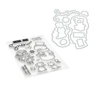 Girls Snowman 1 Set DIY Cutting Dies and Stamp Scrapbooking Cutting Machine Stencils for DIY Scrapbooking Photo Album Decor Cards