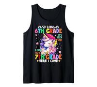 Girls So Long 6th Grade 7th Grade Here I Come Graduation Tank Top