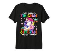 Girls So Long 7th Grade 8th Grade Here I Come Graduation Premium T-Shirt