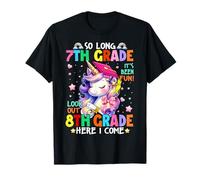 Girls So Long 7th Grade 8th Grade Here I Come Graduation T-Shirt