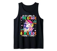 Girls So Long 7th Grade 8th Grade Here I Come Graduation Tank Top