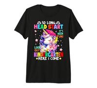 Girls So Long Head Start Kindergarten Here I Come Graduation Premium T-Shirt