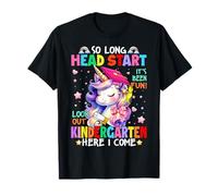 Girls So Long Head Start Kindergarten Here I Come Graduation T-Shirt