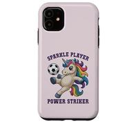 Girls Soccer SPARKLE PLAYER Unicorn POWER STRIKER Kids Coach Case for iPhone 11