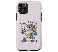 Girls Soccer SPARKLE PLAYER Unicorn POWER STRIKER Kids Coach Case for iPhone 11 Pro
