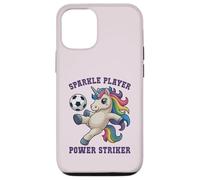 Girls Soccer SPARKLE PLAYER Unicorn POWER STRIKER Kids Coach Case for iPhone 12/12 Pro