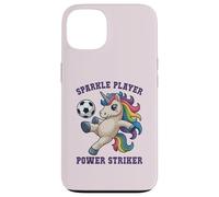 Girls Soccer SPARKLE PLAYER Unicorn POWER STRIKER Kids Coach Case for iPhone 13