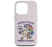 Girls Soccer SPARKLE PLAYER Unicorn POWER STRIKER Kids Coach Case for iPhone 13 Pro