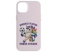 Girls Soccer SPARKLE PLAYER Unicorn POWER STRIKER Kids Coach Case for iPhone 14 Plus