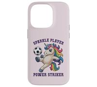 Girls Soccer SPARKLE PLAYER Unicorn POWER STRIKER Kids Coach Case for iPhone 14 Pro