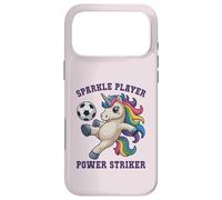 Girls Soccer SPARKLE PLAYER Unicorn POWER STRIKER Kids Coach Case for iPhone 17 Pro Max