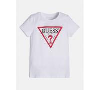 Girl's soft organic jersey T-shirt Guess White 6 years