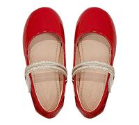 Girls' Soft Soled Simple Comfortable Single Shoes Children's Leather Small Leather Shoes Toddler Girls Dress Shoes Little Girls Infant Girls Tennis Shoes Size 3 (Red, 1.5 Big Kids)