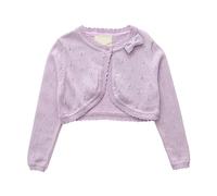 Girls' Solid Color Long Sleeve Open Front Bo e o Sh ug Cardigan Lace Single Button Down Bow Sweater Knit Sweaters Cardigan Sweater for Baby Girls 12-18 Months (Purple, 3-4 Years)