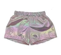 Girls Sparkling Metallic Performance Shorts, Glitter Casual for Party Stage Show Light Pink