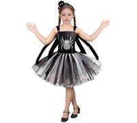 Girls Spider Costume Kids Halloween Costume Tulle Dress + Hairband + Spider Backpack 3Pieces For 2-12 Years Girl Kids Carnival Masquerade Cosplay Party Role Play