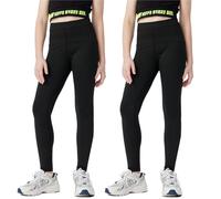 Girls Sport Leggings High Waist Yoga Pants Stretch Full Length Trousers Athletic Tights Suitable for Daily Wear/School/Cycling/Sports/Dance Black