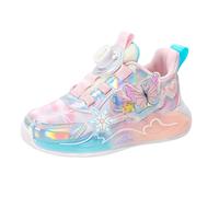 Girls' Sports Shoes, Children's Trainers with Butterfly & Snowflake Design, Breathable, Colourful Glitter Shoes, Outdoor Running Shoes, Indoor Shoes, Trainers, Tennis Shoes, Pink (pink 2), 11.5 UK