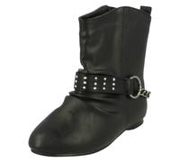 Girls Spot On Flat Ankle Boot H4087