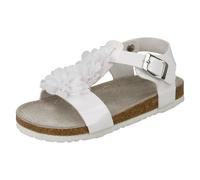 Girls Spot On Flower Trim Sandals