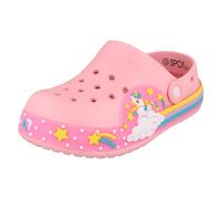 GIRLS SPOT ON H2R695 LIGHT UP PINK UNICORN CLOGS