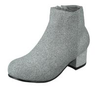Girls Spot On H5R091 Heeled Ankle Boots