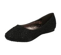 Girls Spot On Studded Detail Ballerina