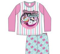 Girls Squishmallows Pyjama Set Pink And Blue - Age 11-12