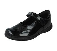 Girls Startrite Mary Jane School Shoes Wish - Black Patent - UK Size 1F - EU Size 33 - US Size 2
