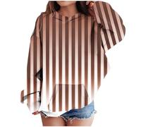Girls Striped Oversized Sweatshirt Tie Dye Print Pullover Shirts with Pockets Crewneck Long Sleeve Tunic Tops Boys Youth Hoodies (Yellow, 3-4 Years)