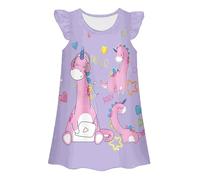 Girls Summer Dress Casual Round Neck Sleeveless Loose Fit Home Wear Comfortable Play Outfits for Toddler Kids Age 3 10 Years Baby Overall Dress and Plaid Kids