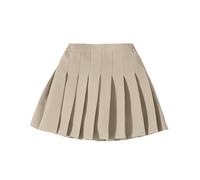 Girls Summer Fashion Waist Tennis Pleated Slim Skirt Casual Mini Waist Skirt Fashion High Skirt Costume Skirt for Girls Khaki