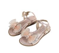 Girls Summer Roman Sandals Open Toe Holiday Vacation Shoes Princess Open Sandal With Adjustable Strap Girls' Slippers Pool Kids Pink Sliders For Little Big Kid (Pink,10)