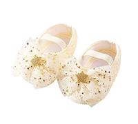 Girls Summer Roman Sandals Shoes Toddler/Little Kid Ankle Strap Square Toe Low Heel Sandals Indoor Slippers Flower Girl Shoes White Wide Fit for Outdoor Summer Autumn (Yellow,3)