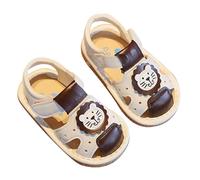Girls Summer Roman Sandals Summer Dress Shoes For Little Kid/Big Kid Princess Open Toe Sandal Adjustable Strap Home Slippers Kids Sea Green Sandals Halloween Cosplay Fancy Up (Brown,3.5)