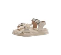 Girls Summer Sandals Floral Open Toe Wide Fit Non Slip Soft Flat Slingback Walking Shoes Kids A ch Support Fashion Casual Comfort Sandal Party Dance Lightweight Slippers (Beige, 10 Little Child)