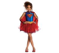 Girls Supergirl Dress Costume DC Comics Movie Book Week Kids Fancy Dress Party