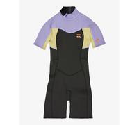 Girls' surf shorty wetsuit Billabong 2/2n Synergy Violet 14 ans