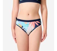 Girls’ Surfing Swimsuit Bottoms With Drawstring - 900 Mas Palmy Blue