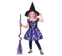 Amscan 9908570 Sustainable Kids Purple Mythical Witch Halloween Fancy Dress Costume - Age 3-4 years
