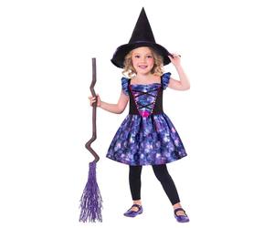 Girls Sustainable Mythical Witch Halloween Fancy Dress Costume