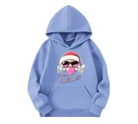 Girls Sweatshirt Cropped Jumper Cute Printed Long Sleeves Hoodies with Pocket Casual Crew Neck Fall Winter Pullover Tops Toddler Clothes Comfy Jumper School Warm Teen Girl Sweatshirts
