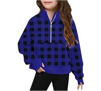 Girls Sweatshirt Cute Stripe Printed Long Sleeves Sweatshirts Casual Crew Neck Fall Winter Pullover Tops Toddler Clothes Casual Comfy Fleece Jumper School Warm Teen Girl Coat
